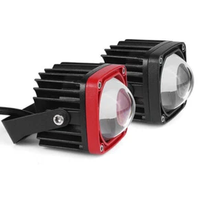 LED Work Light Bar Pods Yellow White Dual Color Driving Spot Fog Offroad ATV SUV - Foto 1 di 16