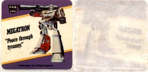 1985 Hasbro Milton Bradly, Transformers Card, Sticker - Megatron (B30) - Picture 1 of 1