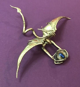 Vintage Gold Dragon Ornement - Bild 1 von 6