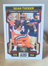 SEAN TUCKER RC 2023 Score Football #318 Rookie Buccaneers
