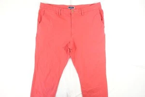 CLUB ROOM PALE RETRO RED 38X32 4 WAY STRETCH CHINO PANTS MENS NEW - Foto 1 di 8