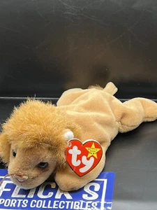 Ty Beanie Babies, Roary The Lion (1996) With PVC Pellets-Near Mint Condition - Picture 1 of 4