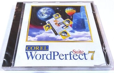 NEW - COREL WORDPERFECT 7 SUITE SOFTWARE FOR WINDOWS CD 1995 PRINTED IN IRELAND - Image 1 of 2