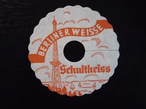 1 Pilsdeckchen - Tropfdeckchen Brauerei Schultheiss Berlin ! Ø 117 mm ! - Bild 1 von 1