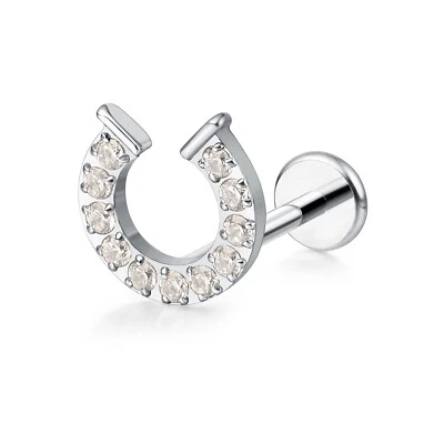 Pendientes G23 Titanio Hipoalergénico Piercing Corporal Labret Labio Tachuelas Oreja Nariz - Imagen 1 de 4