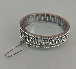 9901491 925er Silber Armband Art Deco Geometrisch Swarovski.Steine 1,5x6,5cm - Bild 1 von 2