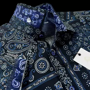 Robert Graham Geometric Paisley Tribal Bold Short Sleeve Sport Shirt $248 Large - Picture 1 of 15