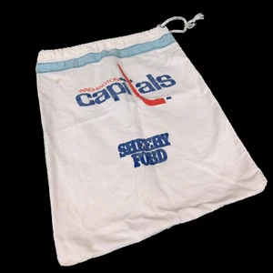 VTG Washington Capitals Cotton Drawstring Bag 19" x 15" - Picture 1 of 7