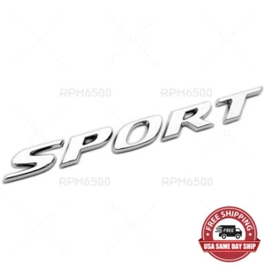 Sport Trunk Lid Chrome Letter Logo Badge Nameplate Chrome For Honda Accord - Foto 1 di 7