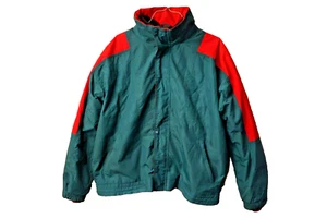 Vintage St Johns Bay Mens Size XL Ski Jacket ColorBlock Puffer Jacket 90s Lined - Picture 1 of 18