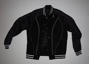 Boohoo Man bomber jacket black men’s size M - Picture 1 of 5