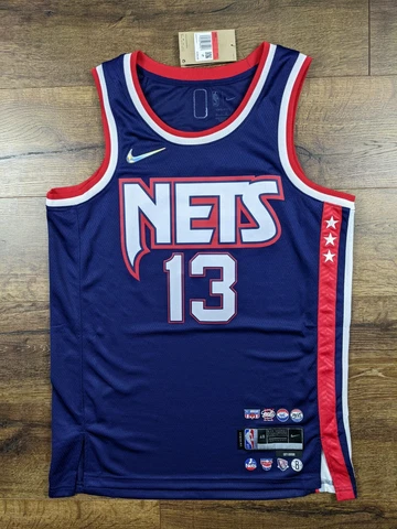 Nike Swingman Brooklyn Nets James Harden 75th City Edition Jersey New Size Large Cover