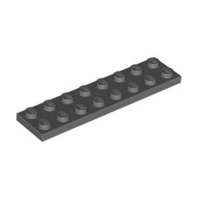 Lego Bricks Parts 10x Dark Stone Grey 2x8 Studded Plate Tile - 4210997 3034 NEW - Image 1 of 4