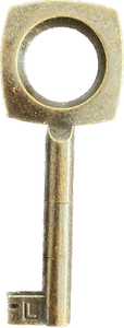 HETTICH Buntbart-Schlüssel, 65 x 4mm, Stahl, brüniert - Bild 1 von 2