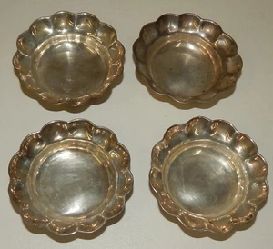 Juego De Colección 4 Platos de Nuez Acanalados de Plata de Ley Sanborn's México - Imagen 1 de 6