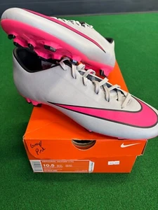 Nike Mercurial Victory V FG Size 10.5 Colorway Gray/Pink - Picture 1 of 4