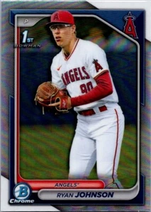 RYAN JOHNSON 2024 BOWMAN CHROME 1 ST LOS ANGELES ANGELS - Picture 1 of 2