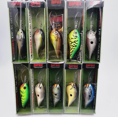 Rapala DT-16 Crankbait 3/4oz Fishing Lure 16 Ft Bass Walleye DT16 You Pick Color - Image 1 of 3