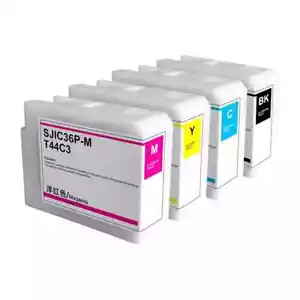 NUEVOS cartuchos de tinta SJIC36P para impresora de etiquetas a color Eps CW-C6500/C6000 4 colores/juego - Imagen 1 de 3