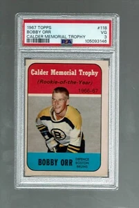 1967-68. Topps. Calder Memorial Trophy. Bobby Orr. #118 PSA 3 - Picture 1 of 2