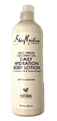 Увлажняющий лосьон для тела Shea Moisture 100% Virgin Coconut Oil Daily Hydration 13 жидких унций - Изображение 1 из 4