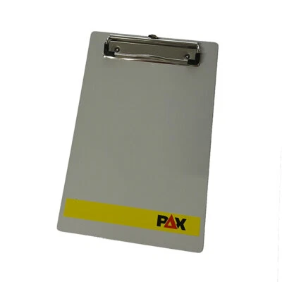 PAX Klemmbrett aus Aluminium für Organizer verschiedene Größen Doppelclip Klett
