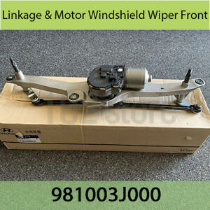 OEM 981003J000 Linkage & Motor Windshield Wiper Front for Hyundai Veracruz 07-12