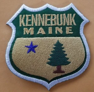 Embroidered KENNEBUNK MAINE Patch approx 3.25x3.5" - Picture 1 of 2