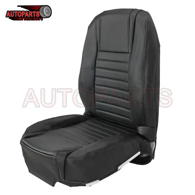 Juego de funda de asiento de cuero negra inferior para conductor Ford Mustang 2007-2009 Foto 1 de 4