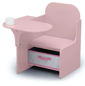 Mysize Chair Desk with Storage Bin - Greenguard Gold Certified,Arm Rest, Enginee - Picture 1 of 8