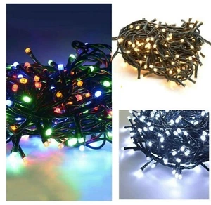 LED Weihnachtsbeleuchtung für Innen Außen A++ verschiedene Farben Weihnachtsschmuck Baum - Bild 1 von 12