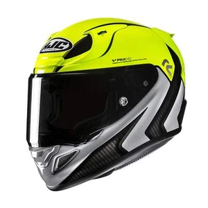 Casco de moto HJC RPHA 12 Kos MC3H amarillo incluye luz de humo gratis - Imagen 1 de 2