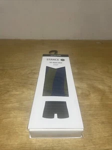 Stance Green/Blue Striped Boxer Brief Medium Men’s 31-34 In - Picture 1 of 3
