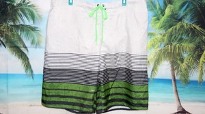 Laguna Herren Vintage Retro Mesh Badehose 80er 90er Abstrakt Mehrfarbig Gr. XL - Bild 1 von 8