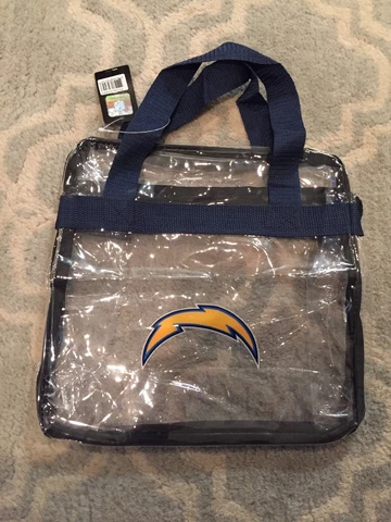 NFL Chargers Clear Game Day Bag Cover