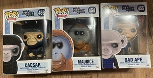 Funko POP! War for Planet of the Apes Caesar #453 Maurice #454 Bad Ape #455 - Bild 1 von 1