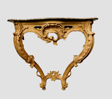Console de style Louis XV en bois naturel XIX siècle