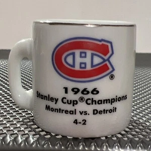 NHL STANLEY CUP CHAMPIONSHIP CUP  MINI 1966 MONTREAL VS DETROIT 1.25” X 1.50” - Picture 1 of 4