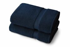 Blue Hand Towels Luxury 100% Pure Natural Cotton Blue Hand Towels Set Pack of 2
