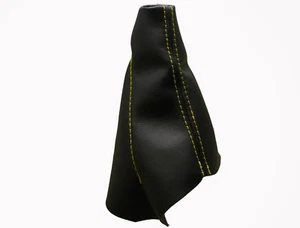 Manguito de cambios de hilo amarillo cuero auténtico para FIAT SCUDO 1996-2006 - Imagen 1 de 1