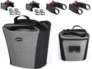 Haberland Britta Klickfix Fahrrad Lenkertasche Korb grau - Bild 1 von 6