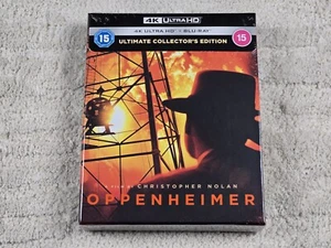 OPPENHEIMER ULTIMATE COLLECTOR'S EDITION 4K & BLU RAY STEELBOOK - BRAND NEW - Picture 1 of 15