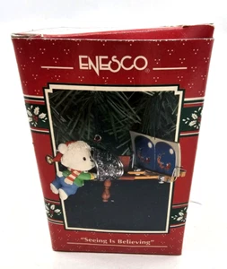 Christmas Ornament Seeing is Believing 1993 Limited Vintage Enesco - Picture 1 of 5