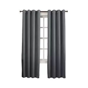 Panel de cortina individual Sun Zero Room oscurecimiento gris tamaño 63 pulgadas nuevo con etiquetas - Imagen 1 de 3