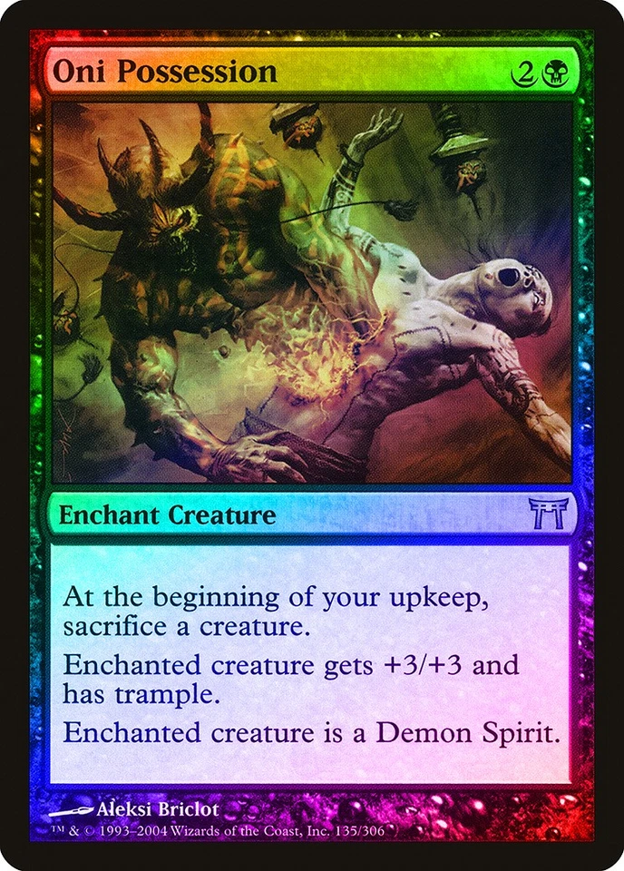 Oni Possession FOIL Champions of Kamigawa HEAVILY PLD Uncommon CARD ABUGames - Image 1 of 1
