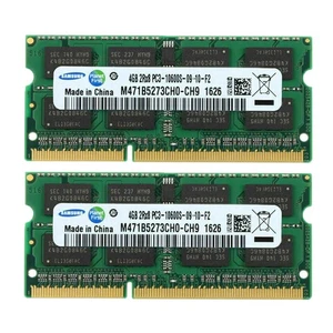Kit de 8 GB 2x 4 GB DDR3 PC3-10600 1333 MHz SODIMM memoria RAM para computadora portátil Dell IBM HP - Imagen 1 de 4