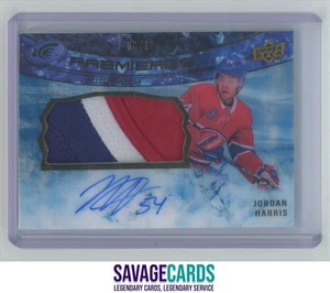 2023-24 UD Ice Premiere Rookie Auto Patch Jordan Harris RC /10 #IP-JH Montreal - Picture 1 of 3