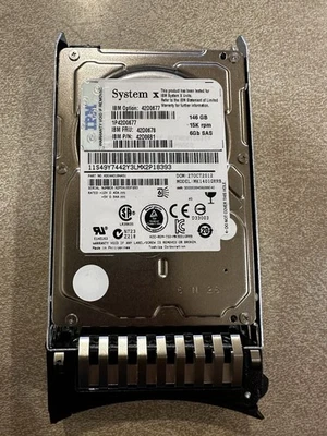 IBM 42D0681 FRU 42D0678 - 146GB 6Gb/s 15K 2.5-inch SAS Hard Drive - Image 1 of 3