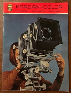 Brochure fotocamera vintage RARA Kardan-color guida obiettivo Germania anni 60 Linhof - Foto 1 di 6