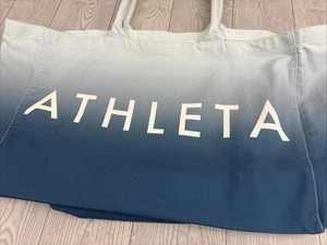 Borsa tote ATHLETA Teal Ombré yoga spiaggia cinghie cotone tracolla - Foto 1 di 8